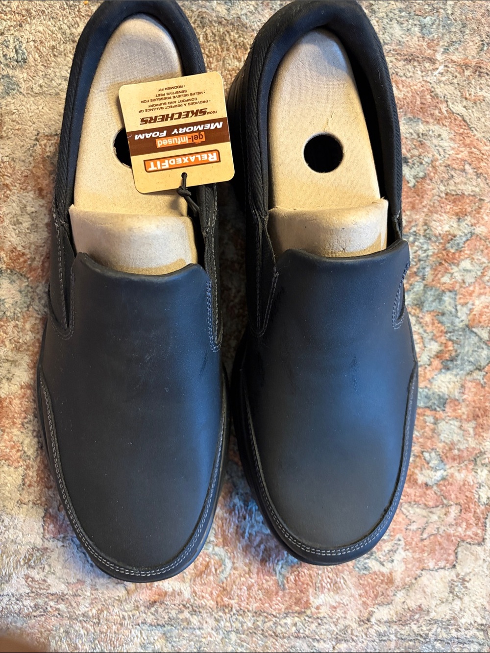 Skechers Men’s Black Slip-On Casual Loafers